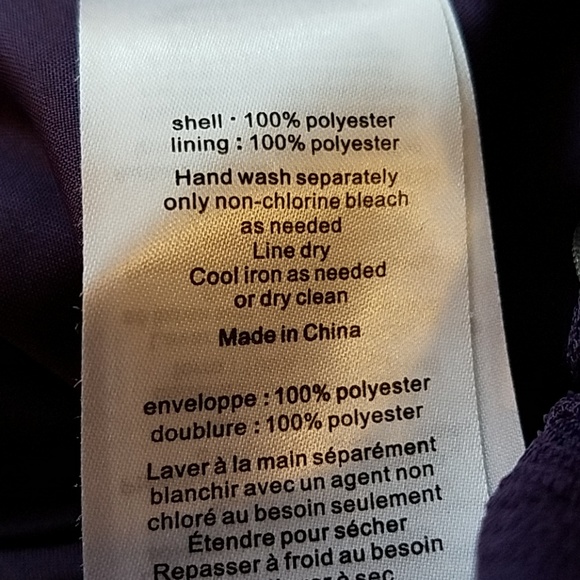 White by Vera Wang Purple Strapless Prom Wedding Gown Size 4 - Picture 8 of 10